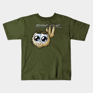 Unau - Two-Toed Sloth (Animal Alphabet) Kids T-Shirt